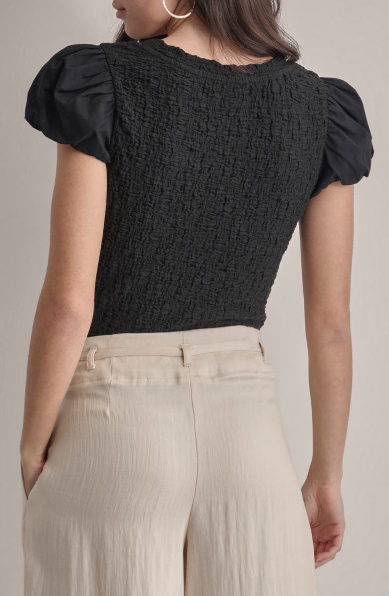 DKNY Puff Sleeve Top, Alternate, color,