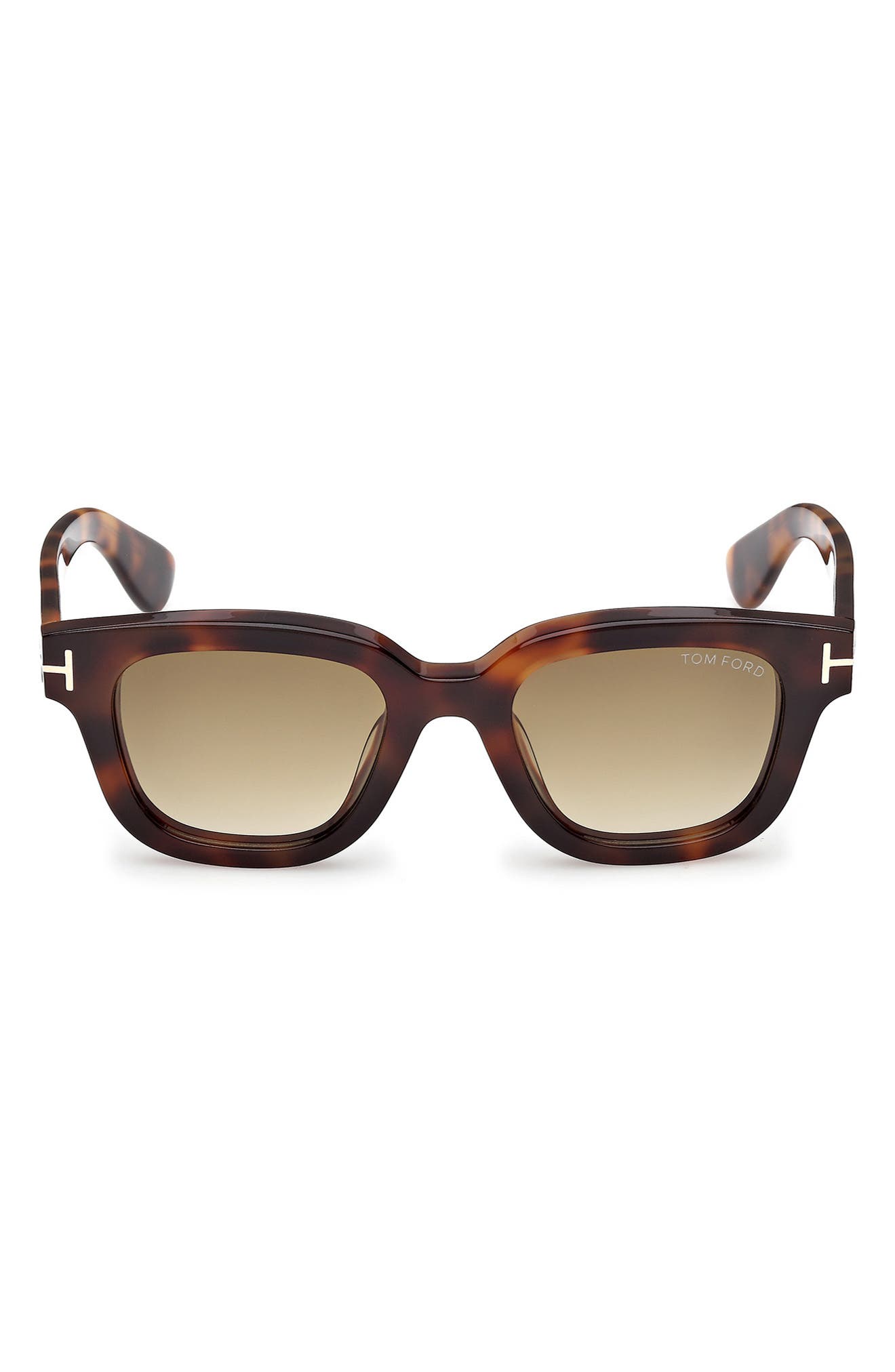TOM FORD 49mm Gradient Square Sunglasses