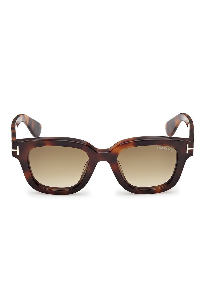 49mm Gradient Square Sunglasses, Main, color, BLONDE HAVANA / GRADIENT BROWN