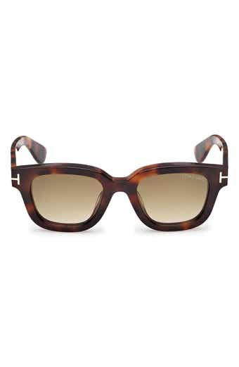TOM FORD 49mm Gradient Square Sunglasses