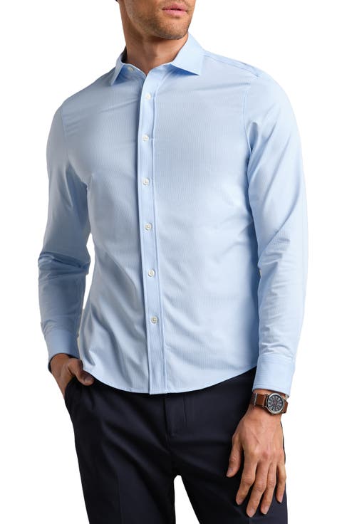 Commuter Semi Spread Collar Performance Button-Up Shirt
