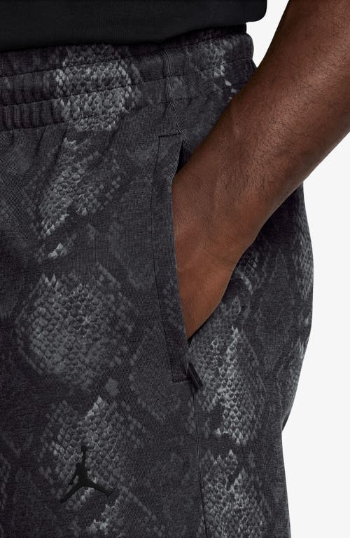 NIKE NIKE JORDAN SNAKE PRINT DRI-FIT FLEECE SWEATPANTS