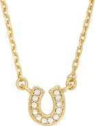 Kate Spade New York pavé horseshoe pendant necklace