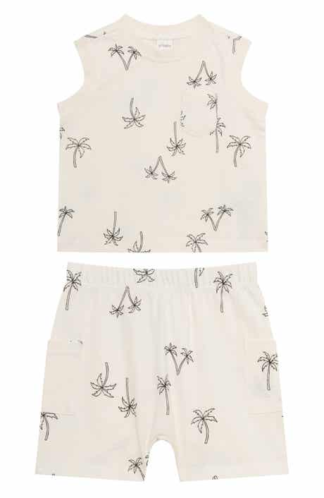 Petit Lem Kids' Palms Tank & Shorts Set