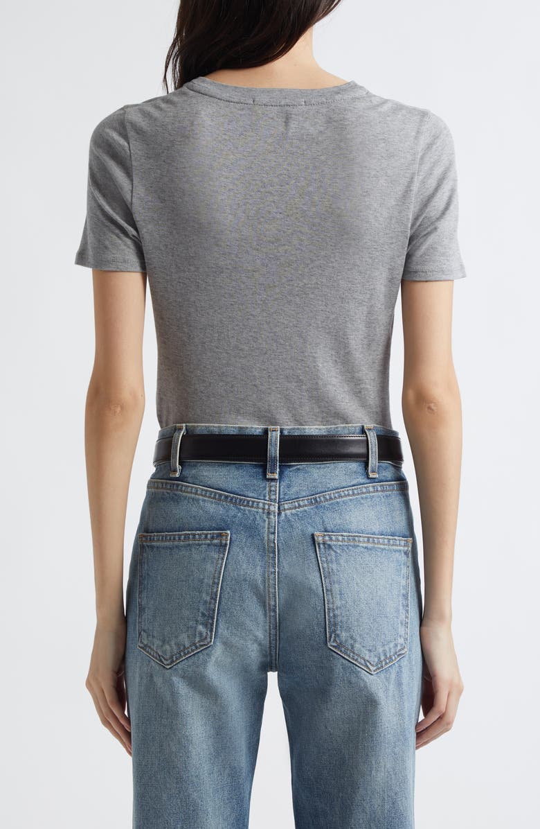 Nili Lotan Elin Cotton & Cashmere T-Shirt, Alternate, color, Heather Grey