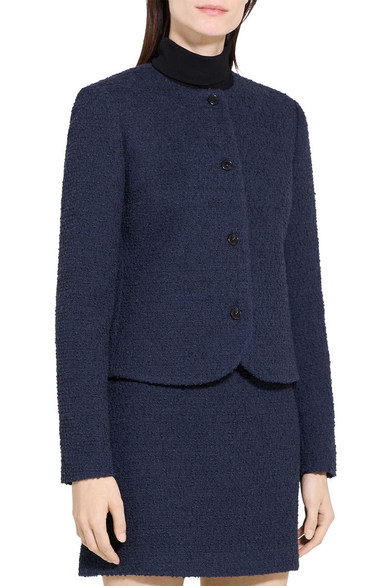 Theory Tweed Jacket, Alternate, color, Nocturne Navy