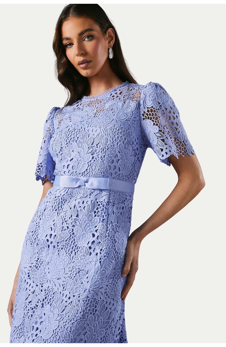 Coast Lace Midi Dress With Bow Belt, Alternate, color,