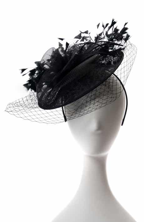 Collection XIIX Sinamay Flower Net Fascinator