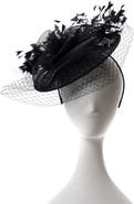 Collection XIIX Sinamay Flower Net Fascinator