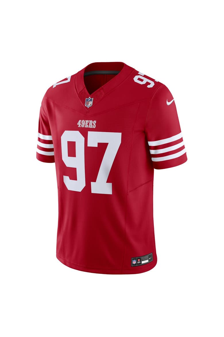 Men's Nike Nick Bosa Scarlet San Francisco 49ers Vapor F.U.S.E. Limited Jersey, Alternate, color, Scarlet