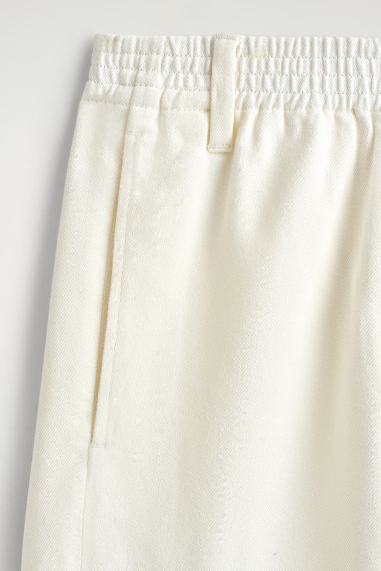 Paneled Denim Wide-leg Pants, Alternate, color, WHITE