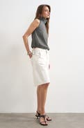 Topshop Barrel Leg Jeans Shorts