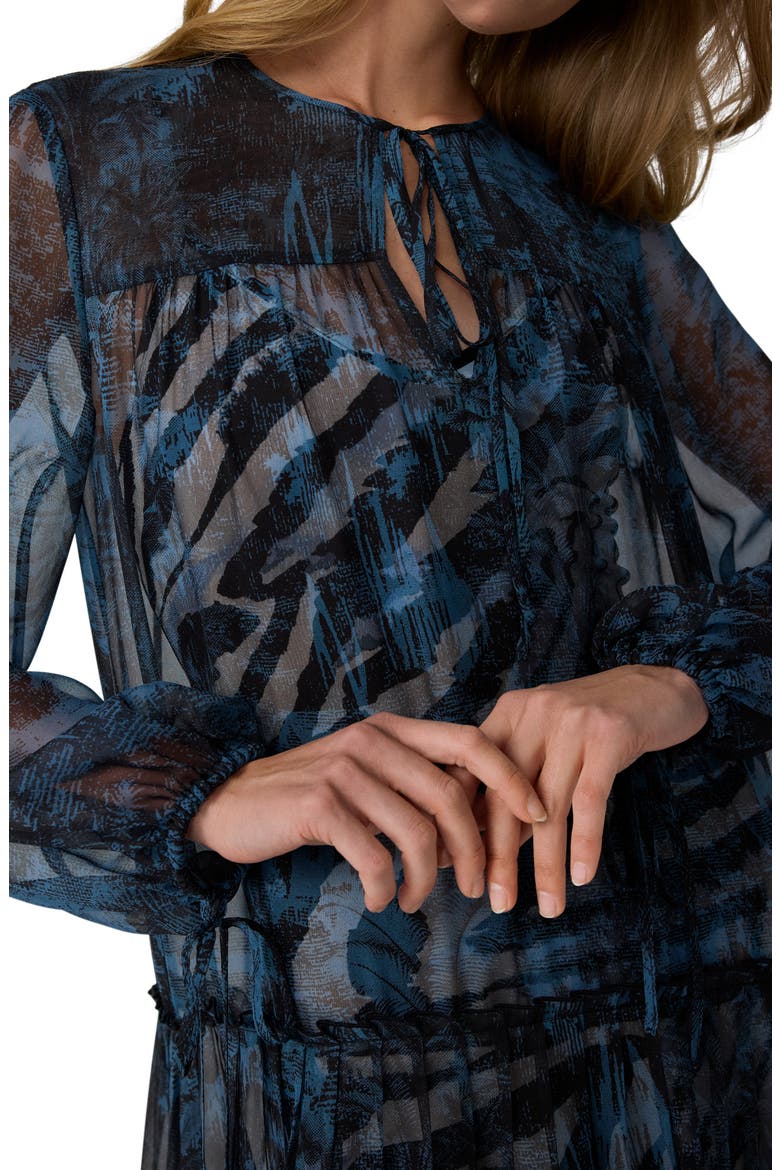 Zena Long Sleeve Maxi Dress, Alternate, color, PAYSAGE CARFU ZEBRA MIST