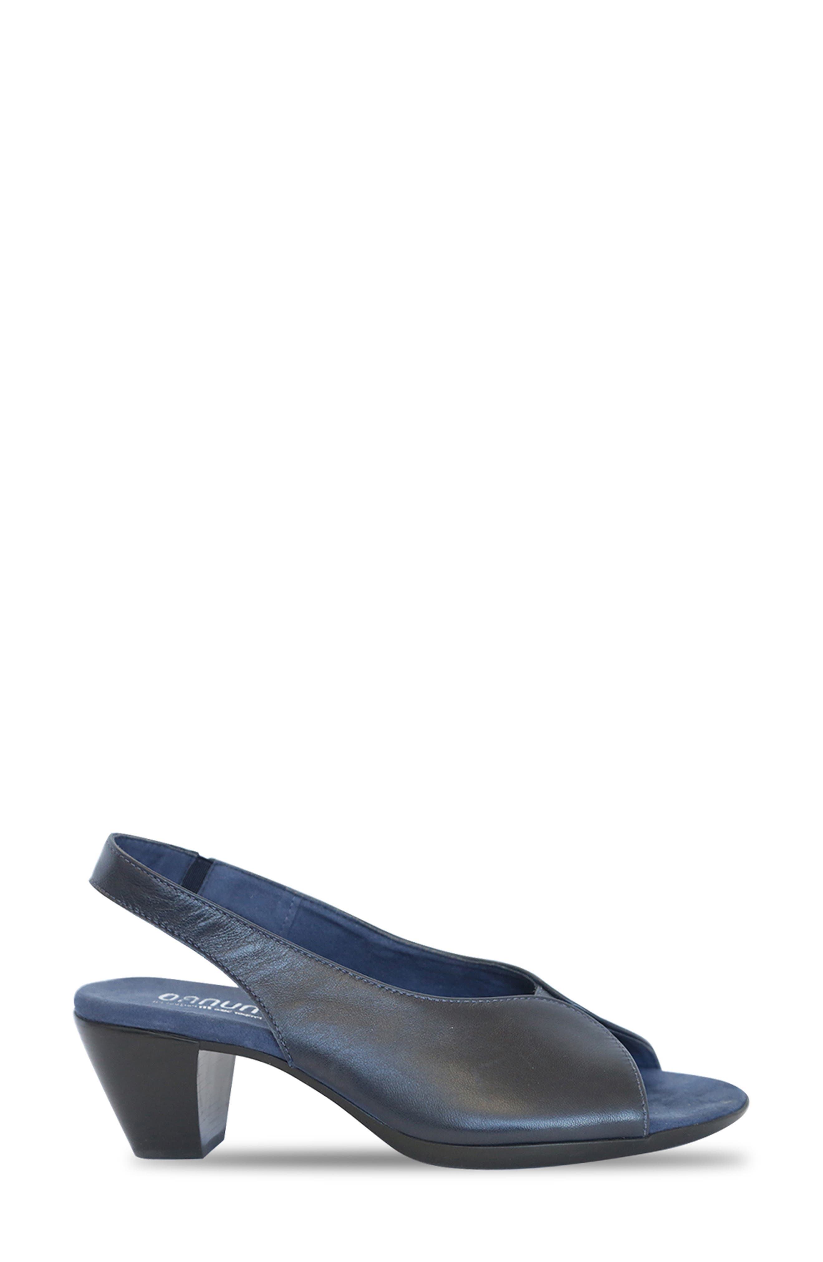 Rochelle Slingback Sandal, Alternate, color, NAVY LEATHER