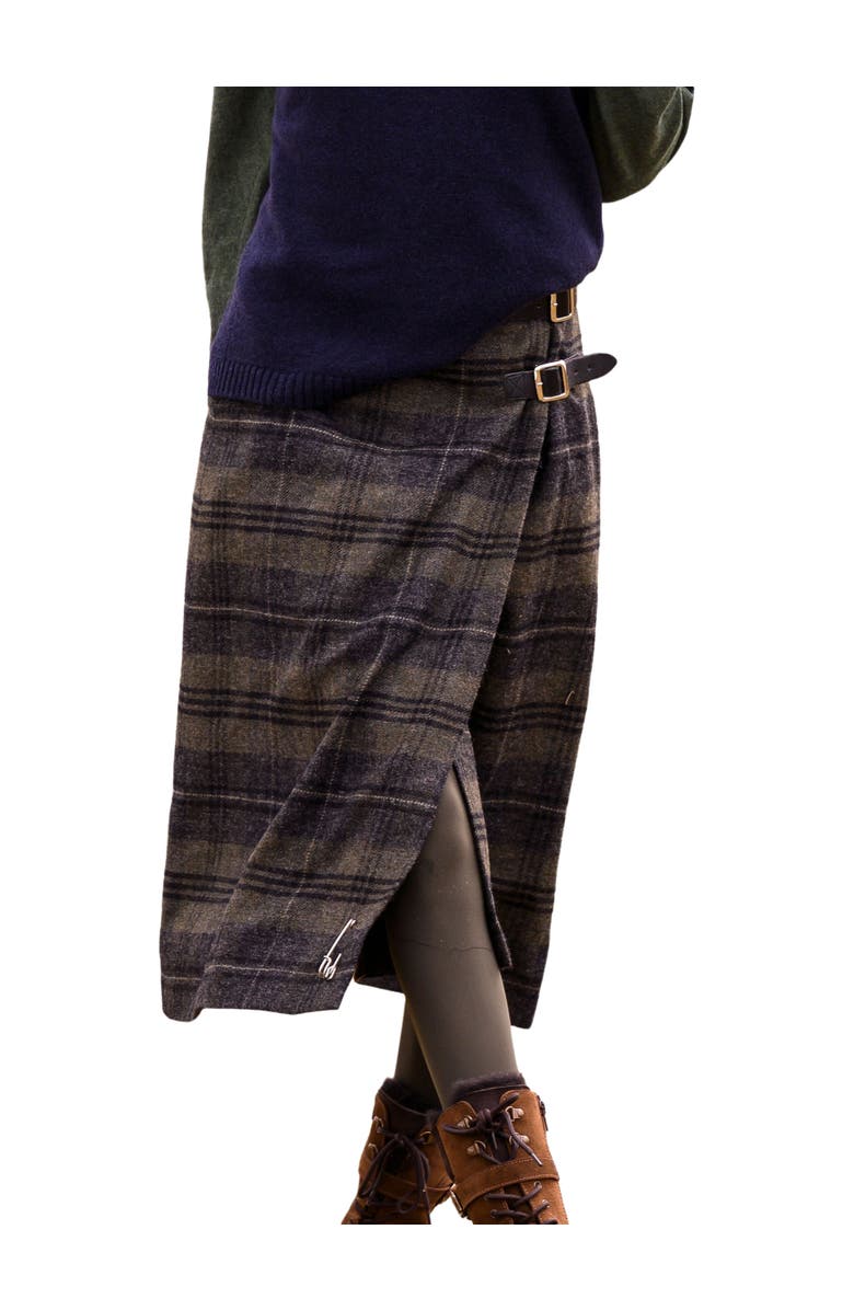 Celtic & Co. Midi Celt Kilt Plaid Skirt, Alternate, color, Cairngorm Heath