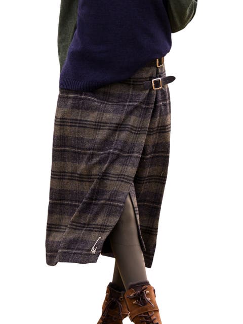 Midi Celt Kilt Plaid Skirt