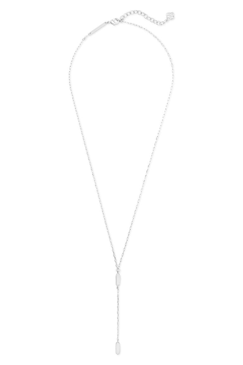 Fern Y-Necklace, Main, color, SILVER