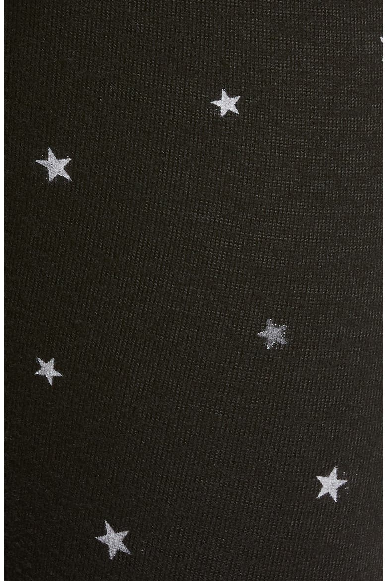 Star Print Sweatpants, Alternate, color, BLACK