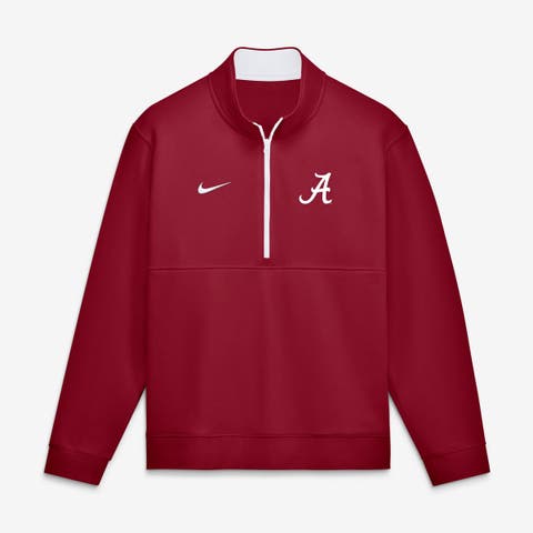 Men's Nike Crimson Alabama Crimson Tide Primetime Club Fleece Half-Zip Pullover