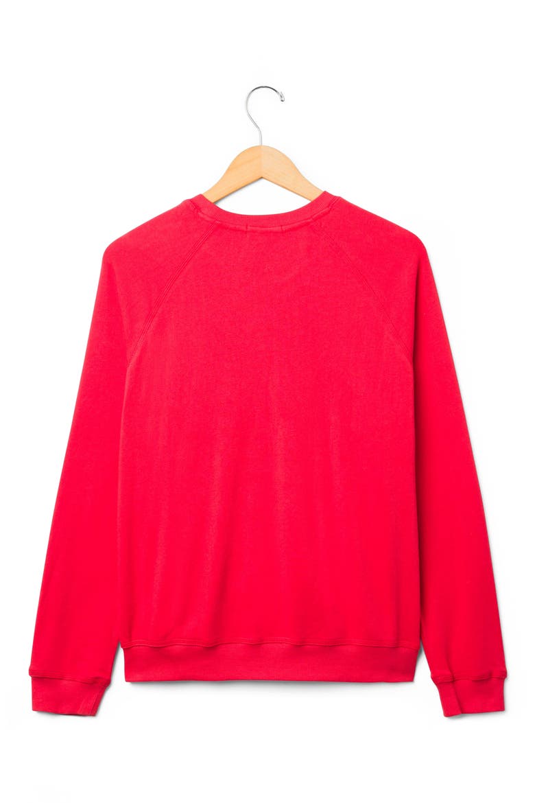 Kansas City Chiefs Graphic Raglan Sweatshirt, Alternate, color, LICORICE
