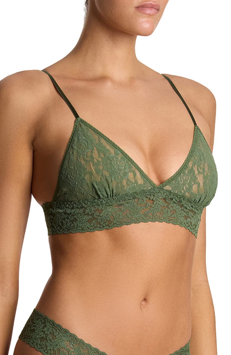 Hanky Panky Signature Lace Padded Bralette, Alternate, color, Herb Green