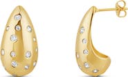 SHYMI Pavé Inlay Teardrop Earrings