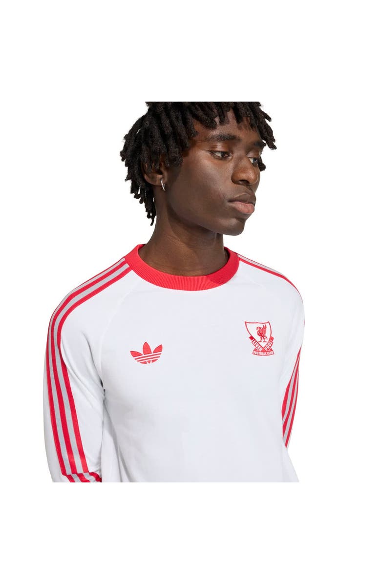 adidas Originals Men's adidas Originals White Liverpool Culturewear Originals Long Sleeve T-Shirt, Alternate, color, White
