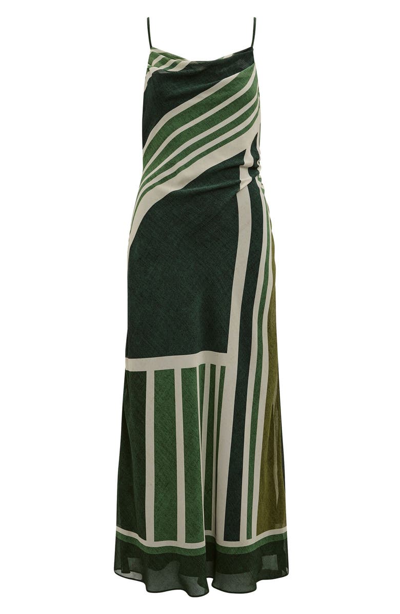 Ever New Annika Strappy Midi Dress, Alternate, color, Verde Stripe