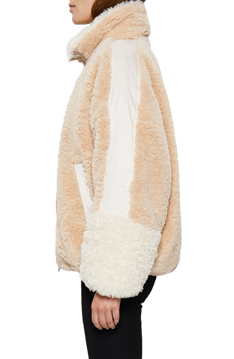 OOF WEAR Oversize Faux Fur Jacket, Alternate, color, Sabbia
