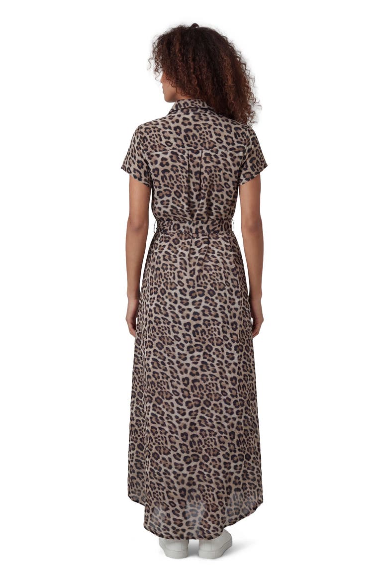 Leopard Womens Shirt Dress, Alternate, color, LEOPARD BROWN
