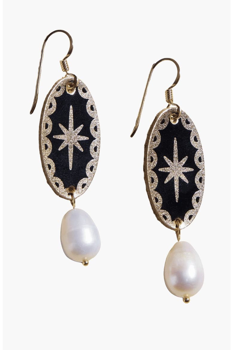 Satin Auden Pearl Drop Earrings, Main, color, Gold Satin