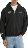 Reiss Ashlam Full Zip Graphic Hoodie