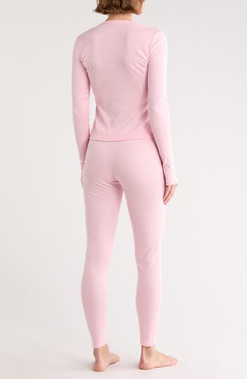 Juicy Couture Crystal Logo Long Sleeve Top & Leggings Pajamas | Nordstromrack
