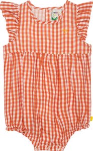 Mon Coeur Gingham Linen Bubble Romper