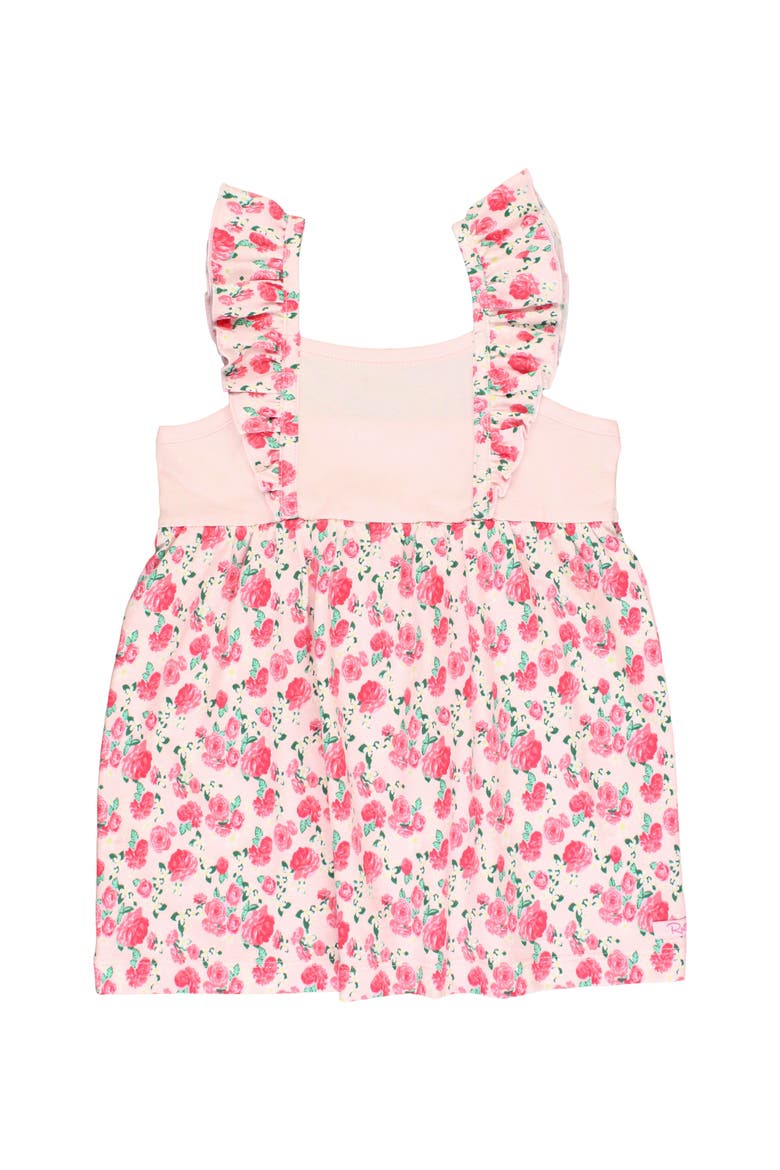 Toddler Ruffle Strap Mixed Print Dress, Main, color, English Roses