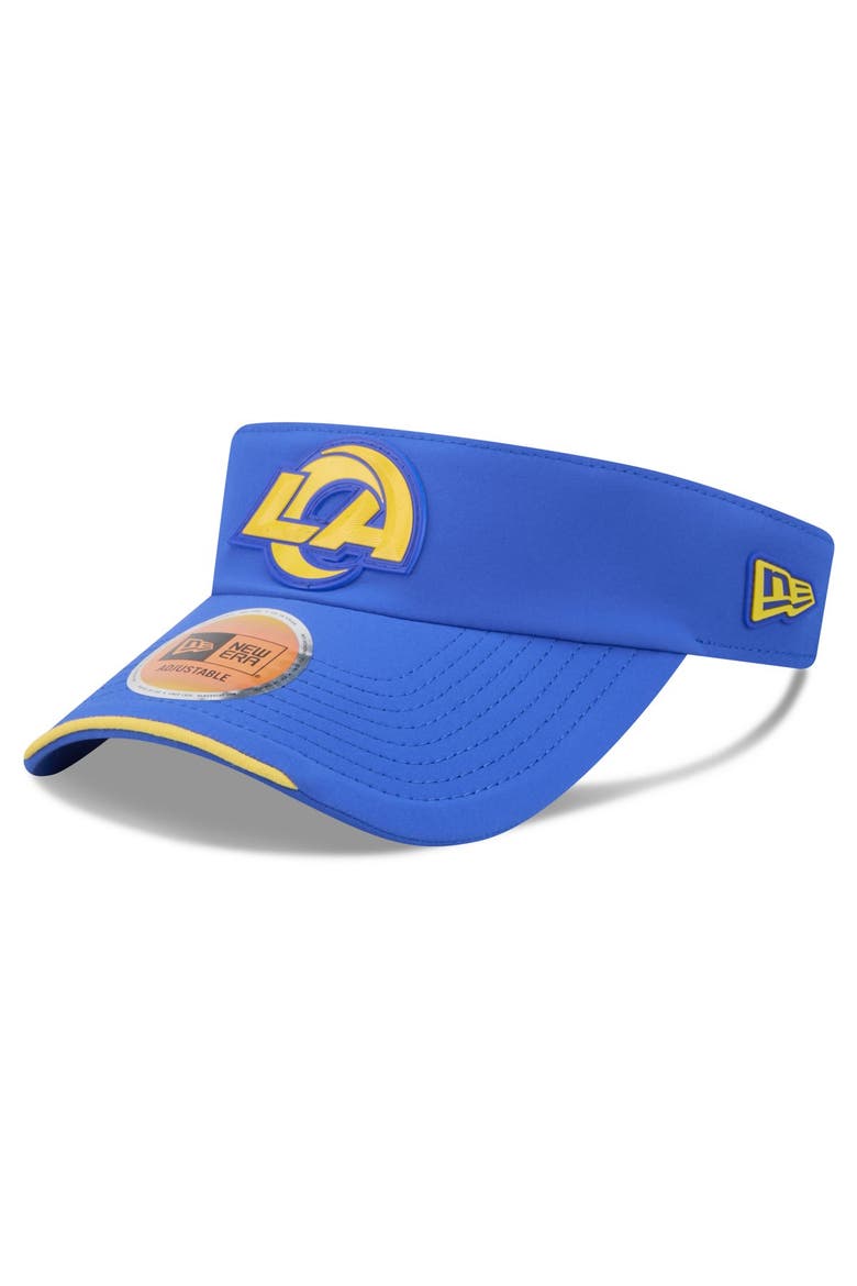 Men's New Era Royal Los Angeles Rams 2026 Sideline Adjustable Visor, Alternate, color, Royal
