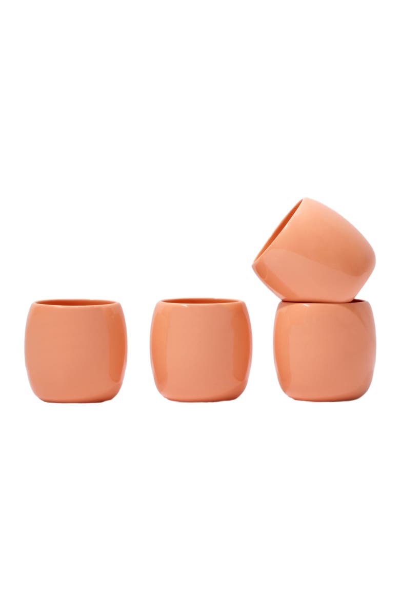 Small Cup - Set of 4, Main, color, Coral