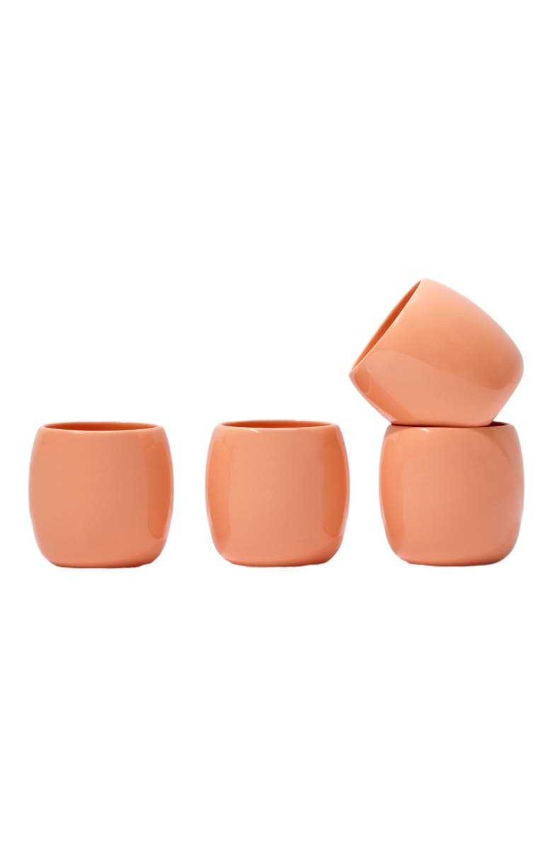 Fors Studio Small Cup - Set of 4, Main, color, Coral