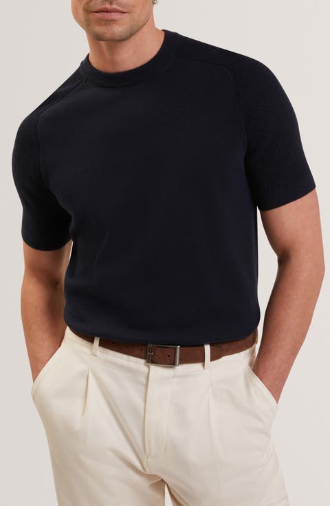 Torrent Short Sleeve Cotton & Wool Sweater