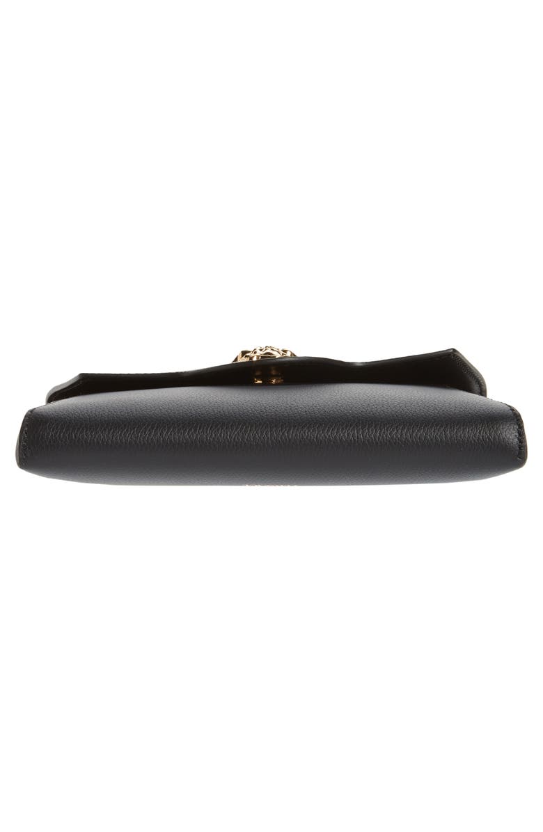 Versace La Medusa Leather Envelope Pouch, Alternate, color, 