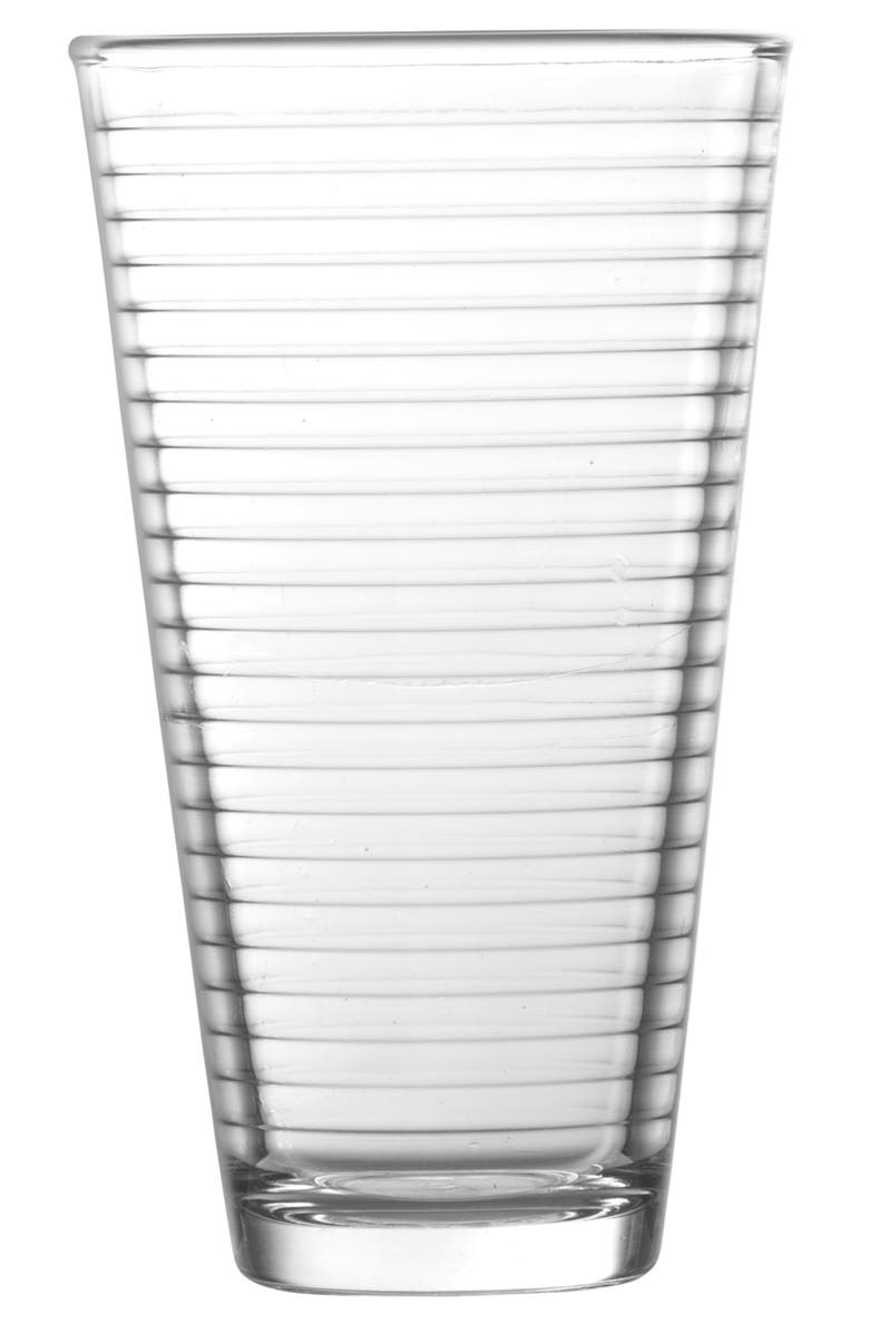 Fortessa Arcade Set of 12 Highball Glasses, Alternate, color, Clear