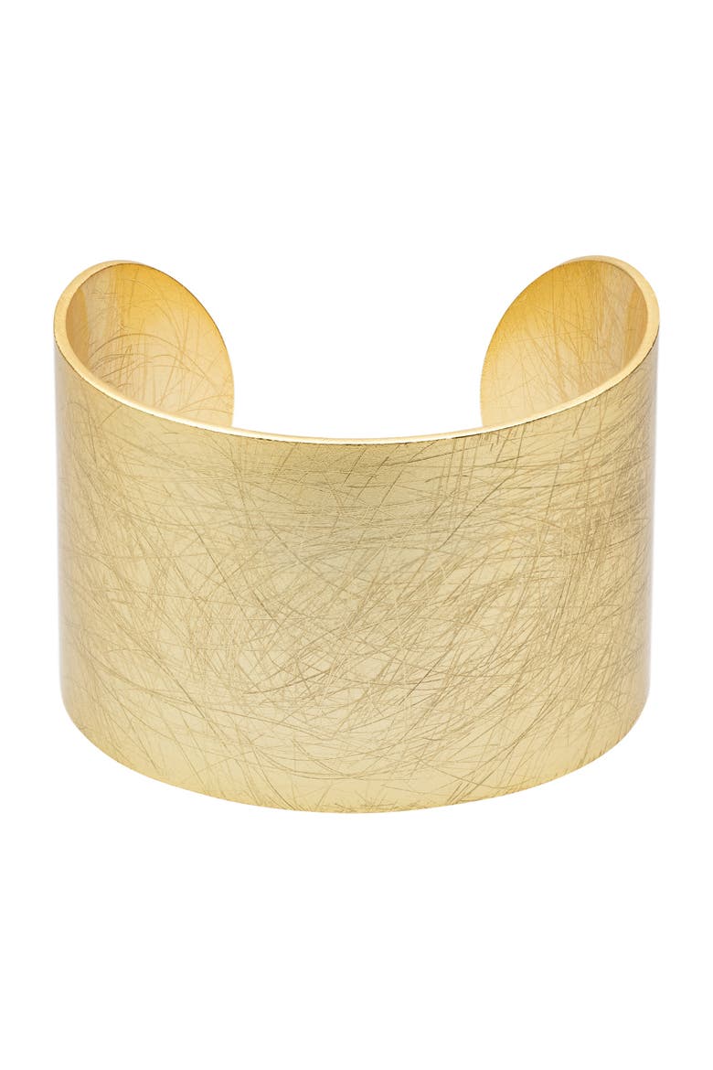 Hammered Cuff, Main, color, Gold