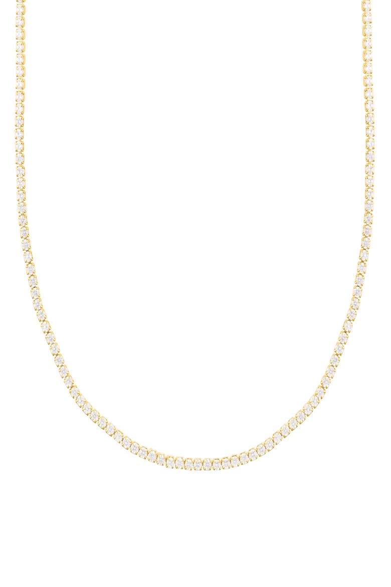 CZ Tennis Necklace, Alternate, color, GOLD