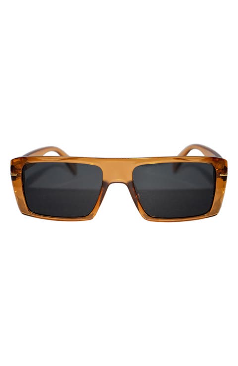 Atlas 54mm Polarized Rectangular Sunglasses