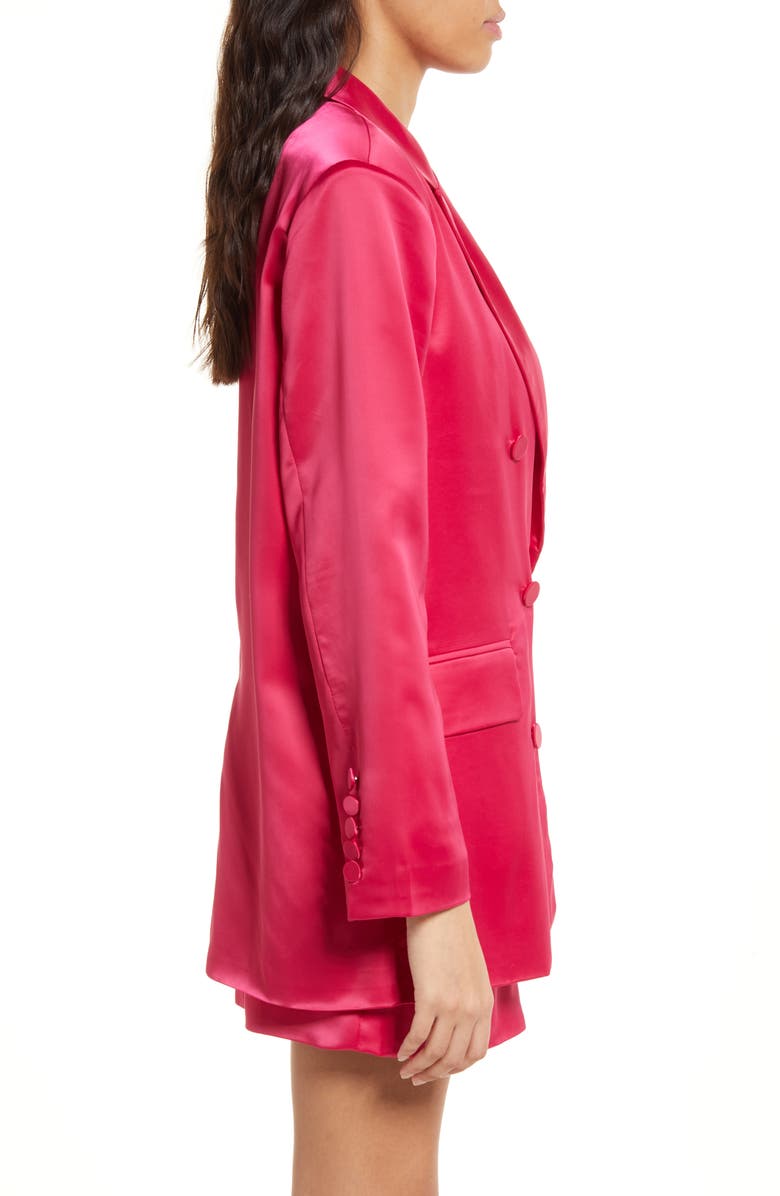 Amy Lynn Oversized Satin Double Breasted Blazer, Alternate, color,
