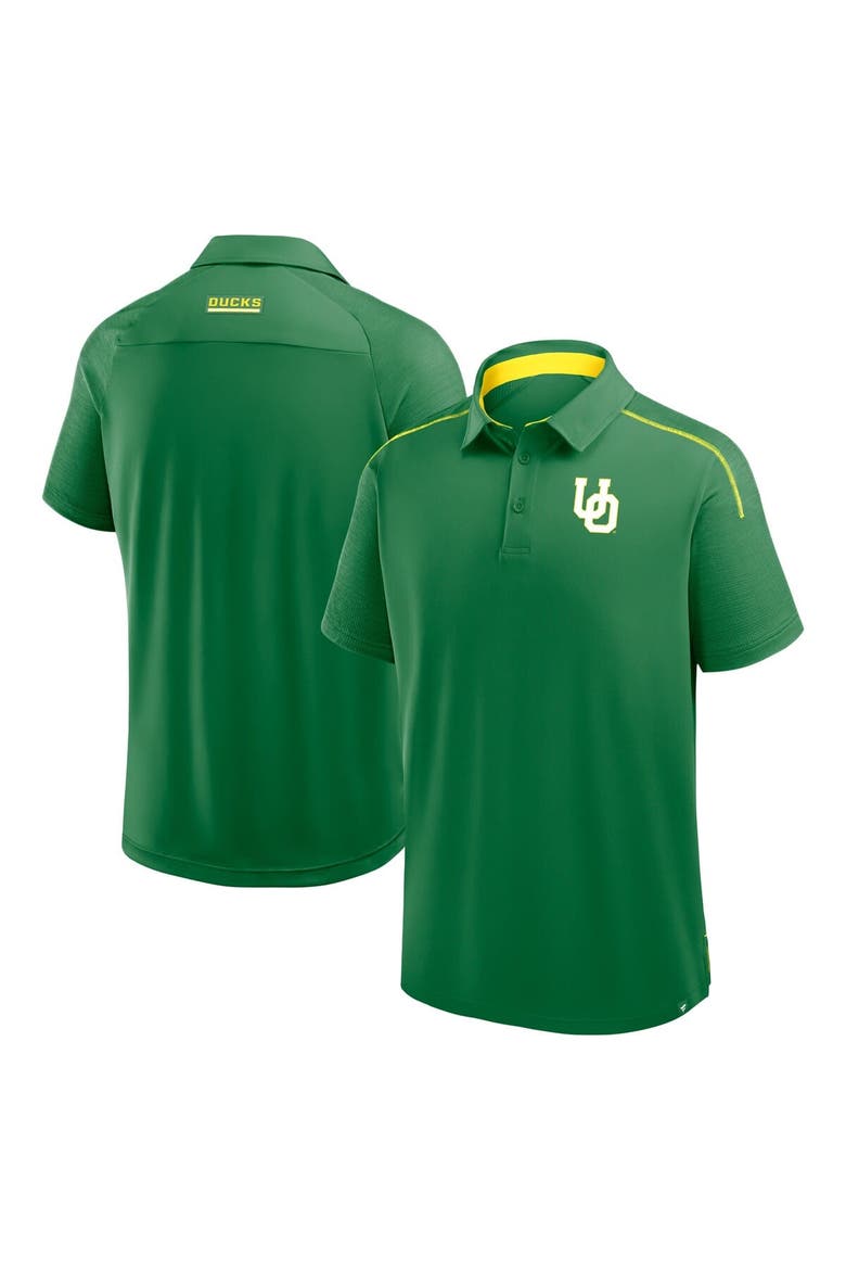 Men's Fanatics Green Oregon Ducks Take The Lead Defender Raglan Polo, Main, color, Green