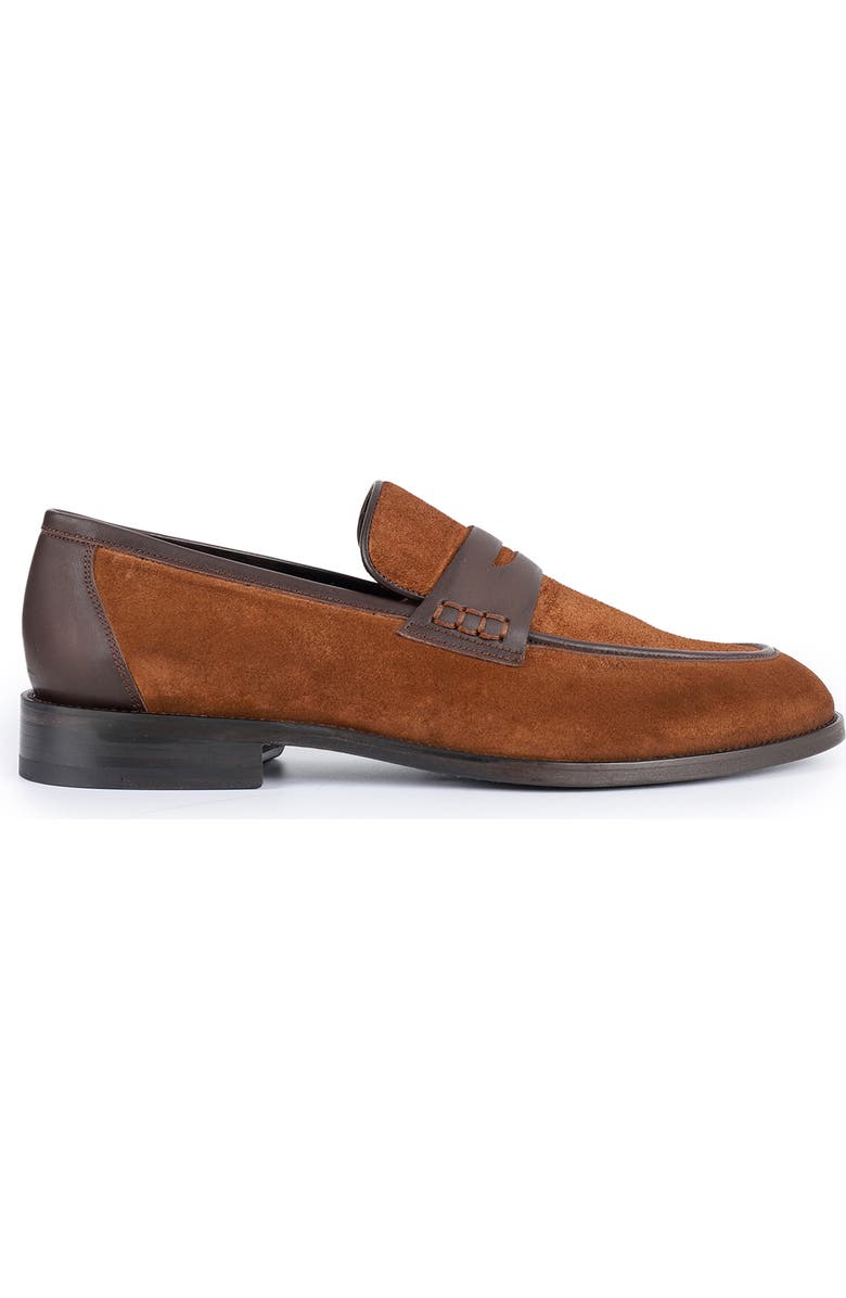 VELLAPAIS Harrison Double Monk Strap Leather Loafer, Alternate, color, Brown