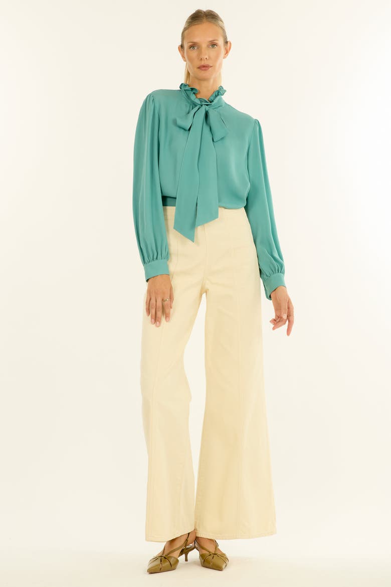 Maribelle Blouse, Main, color, Cyan Green