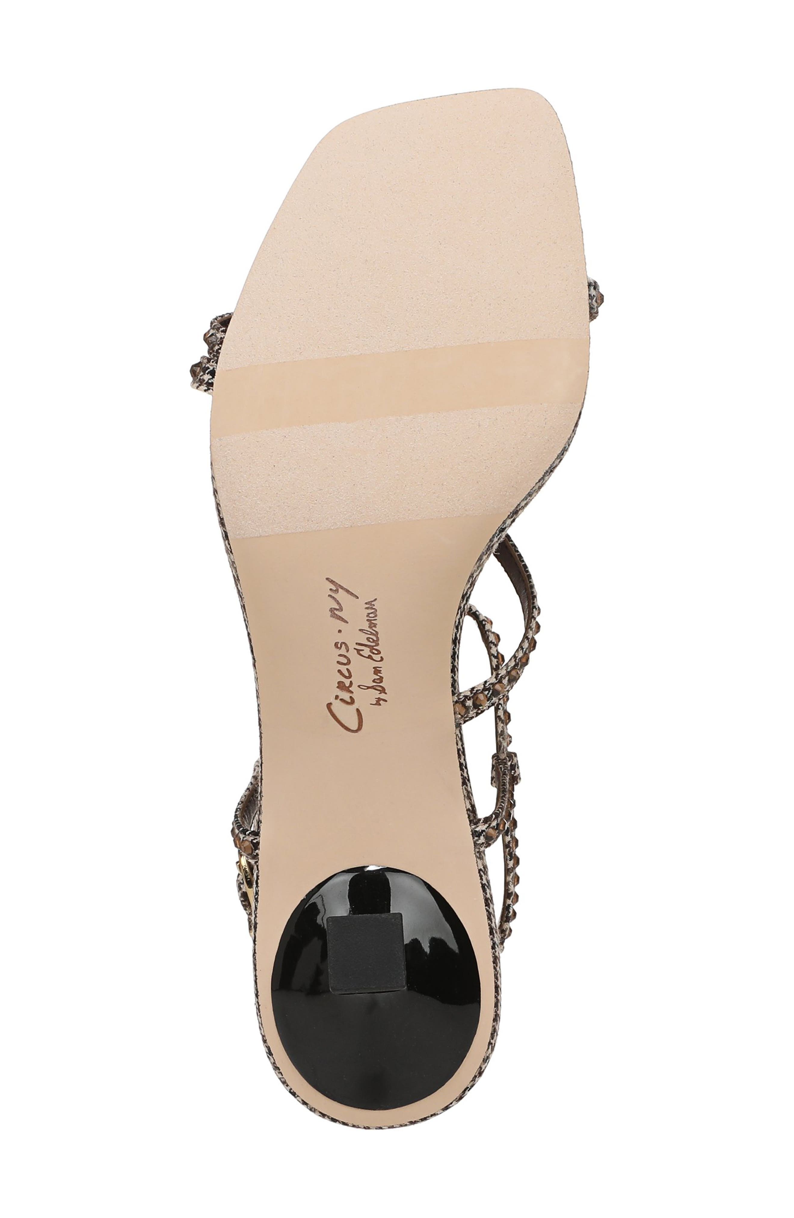 Circus NY by Sam Edelman Jaida Glitz Strappy Sandal, Alternate, color, Black Natural Multi