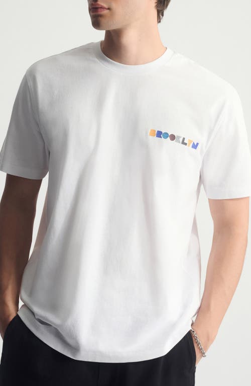Brooklyn Industries Water Tower Graphic T-shirt In White